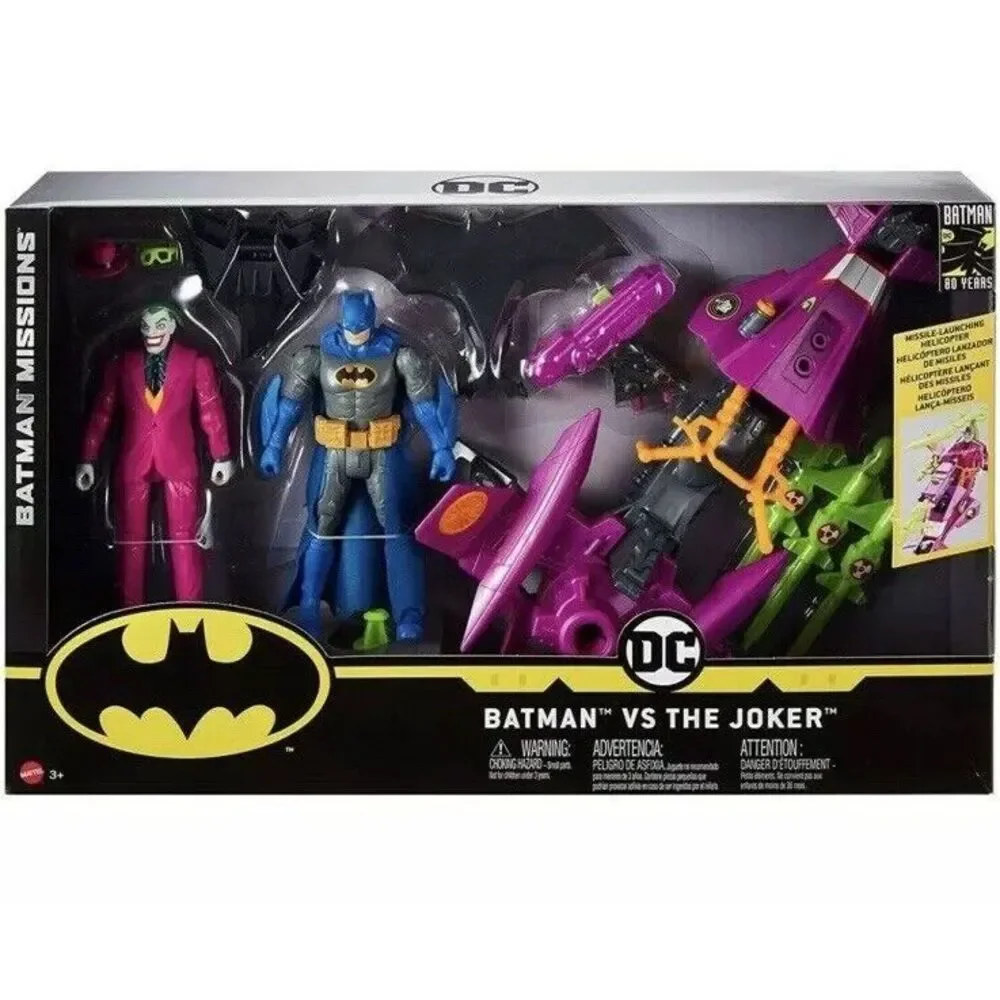 DC Comics Batman VS The Joker 80th Anniversary 2 Pack‎ Figures